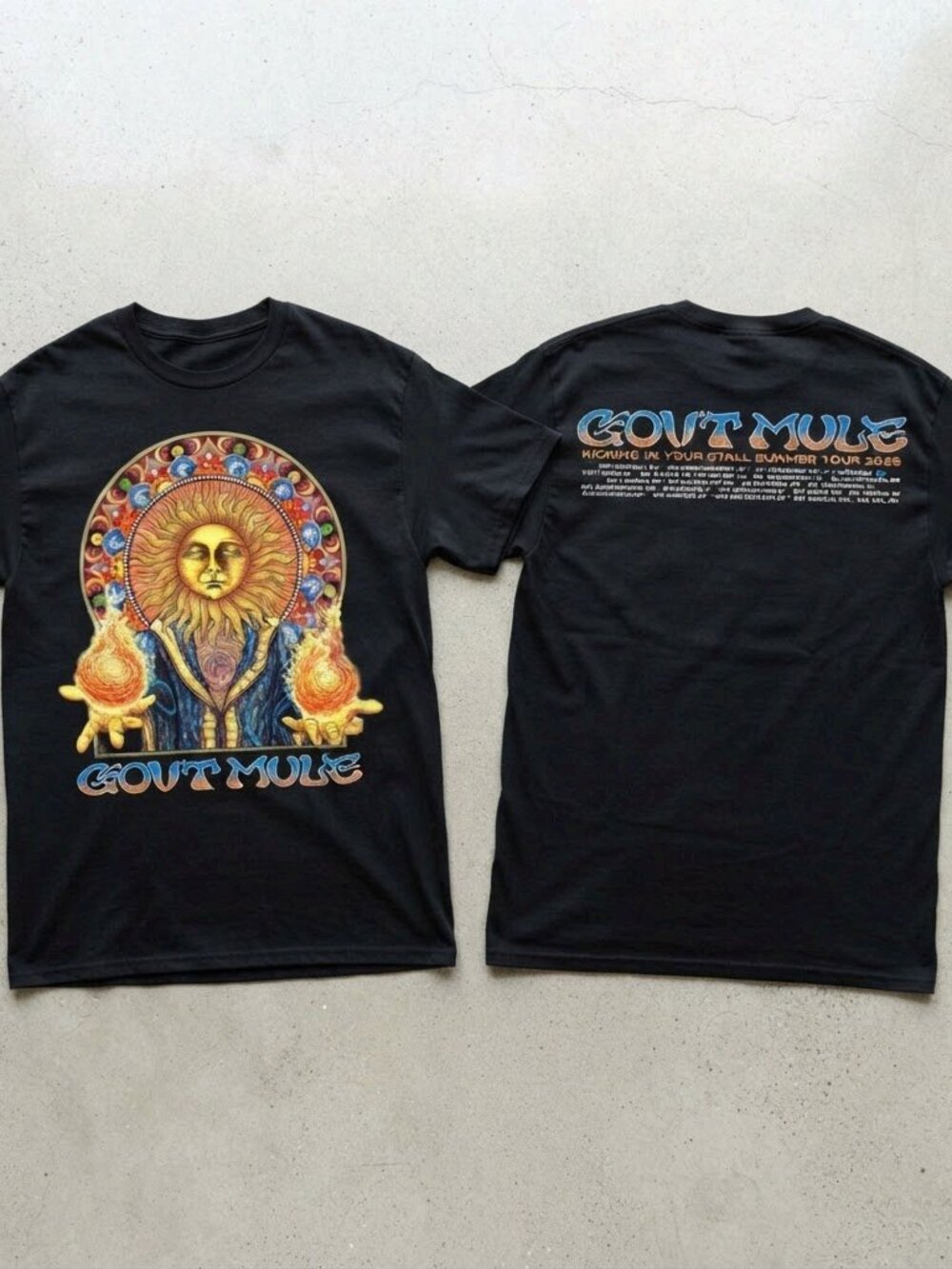 Gov’t Mule Kicking In Your Stall Summer Tour 2026 Black T-Shirt S-4XL